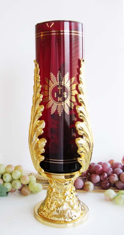 Holy table lamp art. Er 308 O. Base with grapes and leaves